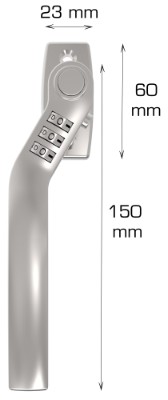 HOME It® vinduesgreb med treciftet kode venstre