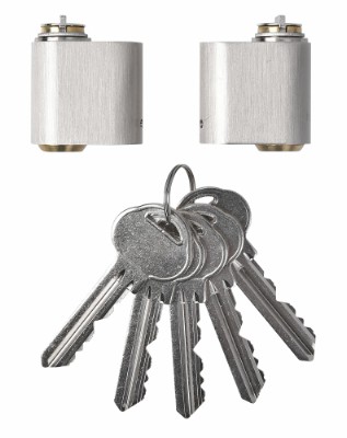 HOME It® oval cylinder med 7 stifter med 3 nøgler (2 stk)