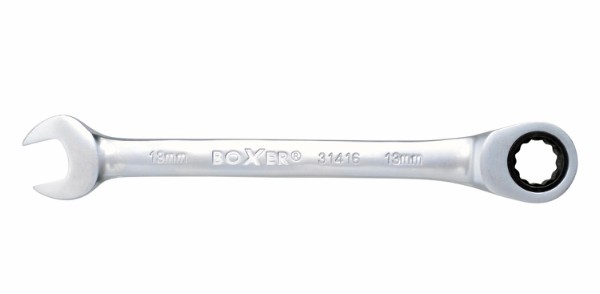 Boxer® ringgaffelnøgle med skralde 13 mm krom-vanadium