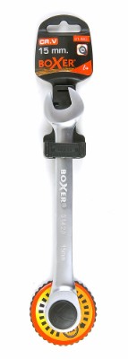 Boxer® ringgaffelnøgle med skralde 15 mm krom-vanadium