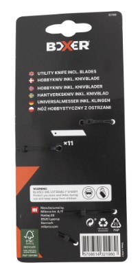 Boxer® hobbykniv 18 mm inkl. 10 ekstra knivblade