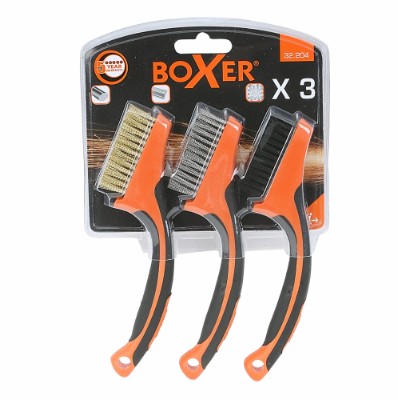 Boxer® mini stålbørster i nylon, messing og rustfri stål