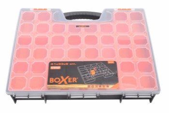 Boxer® sortimentsboks med 22 flytbare kasser 41 x 33 x 6 cm