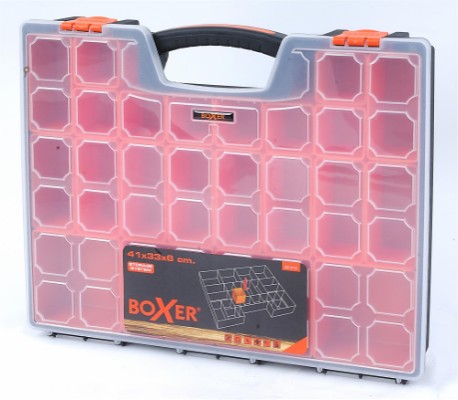 Boxer® sortimentsboks med 22 flytbare kasser 41 x 33 x 6 cm