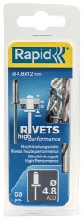 Rapid® blindnitte Ø4,8 x 12 mm 50 stk