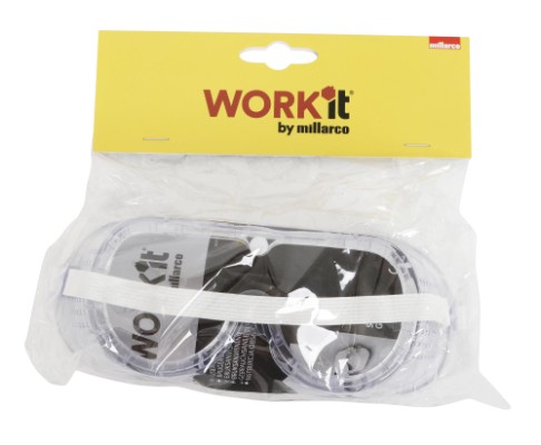 Work it by millarco® sikkerhedsbrille med elastik klar