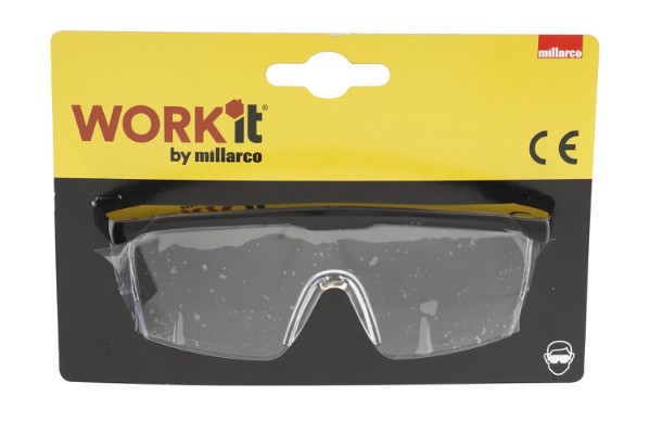 Work it by millarco® Sikkerhedsbrille med sort brillestel
