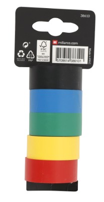 Home it Work® isoleringsbånd 19 mm x 3,6 meter 5-pak