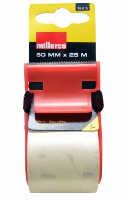 Millarco® tapedispenser med 1 rulle tape 50 mm x 25 meter