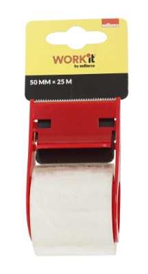 Home it Work® tapedispenser med 1 rulle tape 50 mm x 25 meter