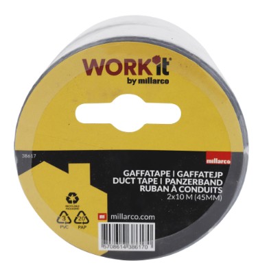 Home it Work® gaffatape 45 mm x 10 meter 2-pak