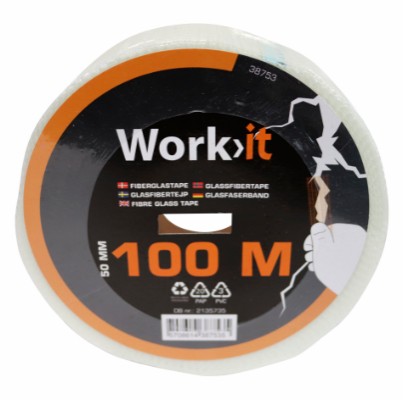 Work>it® glasfibertape 50 mm × 100 meter
