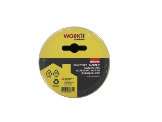 Home it Work® pakketape 48 mm x 50 meter 3-pak