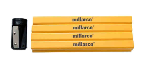 Millarco® tømrerblyanter med spidser 12 stk