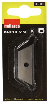 Work it by millarco® trapez knivblade 60 x 19 mm 5-pak