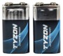 Tyzon 9 V super-alkalinebatteri, 2-pak