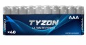 Tyzon AAA-alkaline-batterier 1,5V 40-pak