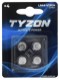 Tyzon LR44/V13GA alkaline-batterier 4-pak