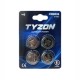 Tyzon 3 V CR2025 litiumbatteri, 4-pak