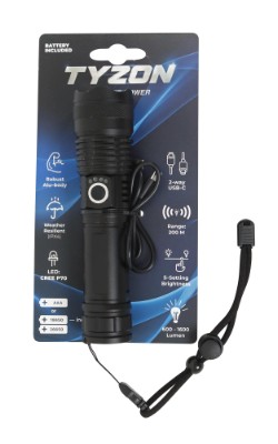 Tyzon stavlygte, 1.000 lumen