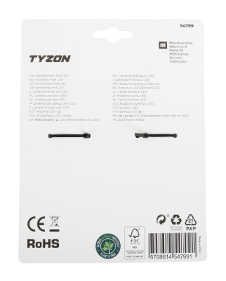 TYZON® genopladelig LED-pandelampe