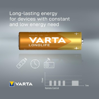 Varta Longlife batterier AA - 4-pak