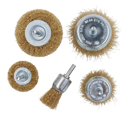 WORK It® stålbørstesæt til boremaskine, 5 dele