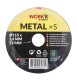 Work it by millarco ® skæreskive til metal Ø115 x 1,4 mm 5-p