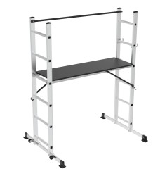 Multistige stillads/Wienerstige/Skydestige i aluminium, 3-i-1