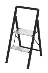 Trappe stige 2-trin, Højde 89 cm.
H89 x B41 x Tykkelse KUN 4,8 cm.