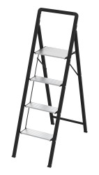 Trappe stige 4-trin - Højde 137,5 cm.
H137,5 x B41 x Tykkelse KUN 4,8 cm.