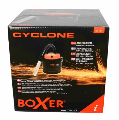 Boxer® cyclone askesuger med HEPA filter 10 liter med motor 800 Watt