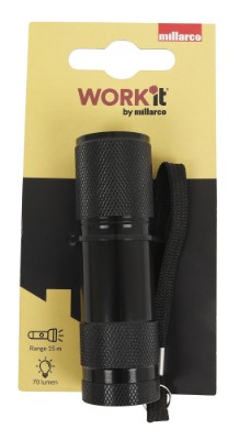 Work it by millarco® LED lommelygte 70 Lumen / 15 meter