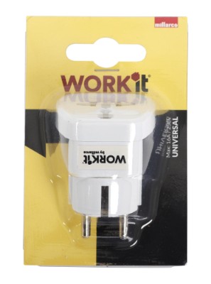Work it by millarco® universal adapter alt i en 16 Amp / 250 Volt