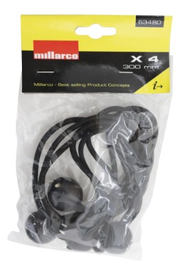 Work it by millarco® presenningstropper med kugle Ø29 mm 4 stk.