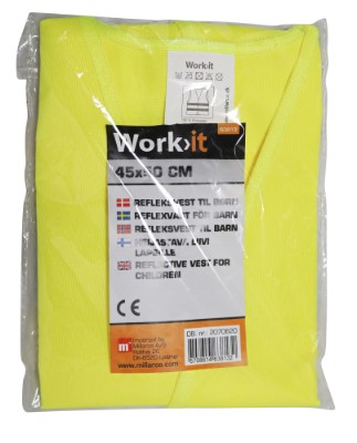 Work it by millarco® refleksvest til børn EU-godkendt