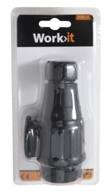 Home it Work ® stikprop 13-polet sort