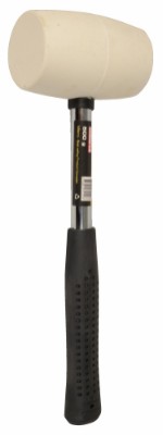 Millarco® gummihammer med stålskaft 500 gram hvid