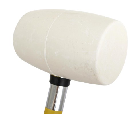 Work it by millarco ® gummihammer med stålskaft 500 gram hvid