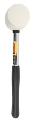 Work it by millarco ® gummihammer med stålskaft 500 gram hvid