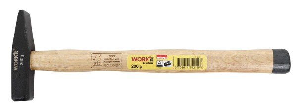 Work it by millarco ® bænkhammer med træskaft 200 gram.