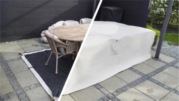 HOME It Garden® overtræk til havemøbler,L210×B155×H95 cm, sand