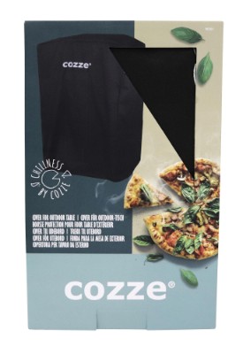 Cozze® cover til udeborde 90300-90522-90532 med produkt 
str