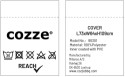 Cozze® cover til udeborde 90300-90522-90532 med produkt 
str