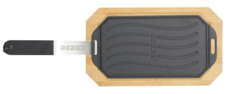 Cozze® vendbar støbejernspande med bordskåner 165 x 330 mm