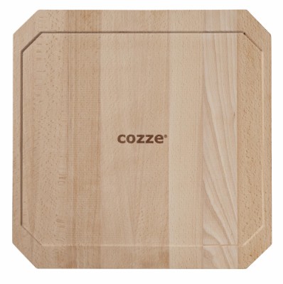 Cozze® vendbar støbejernspande med bordskåner 330 x 330 mm.