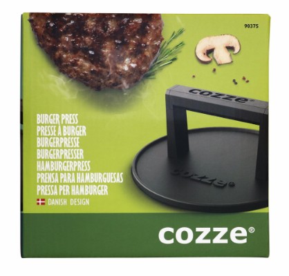 Cozze® burger Press / kødpresser Ø160 x 70 mm. støbejern