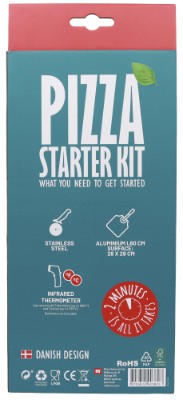 Cozze® gavesæt med pizzaspade, termometer & pizzaskære 3 dele