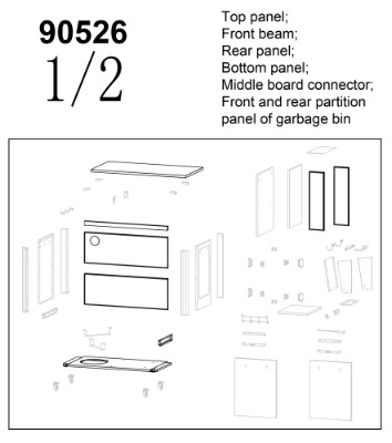 Cozze®udekøkken 120 med rustfrit stålbord, 2 låger og 4 hjul