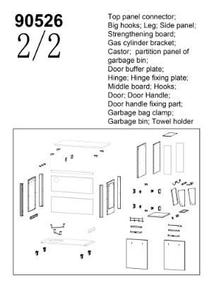 Cozze®udekøkken 120 med rustfrit stålbord, 2 låger og 4 hjul